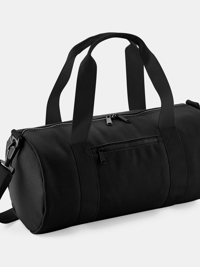 Bagbase Mini Barrel Bag (Pack of 2) (Black/Black) (One Size) - Black/Black
