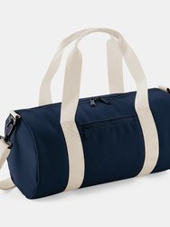 Bagbase Mini Barrel Bag (Pack of 2) (French Navy/Off White) (One Size) - French Navy/Off White