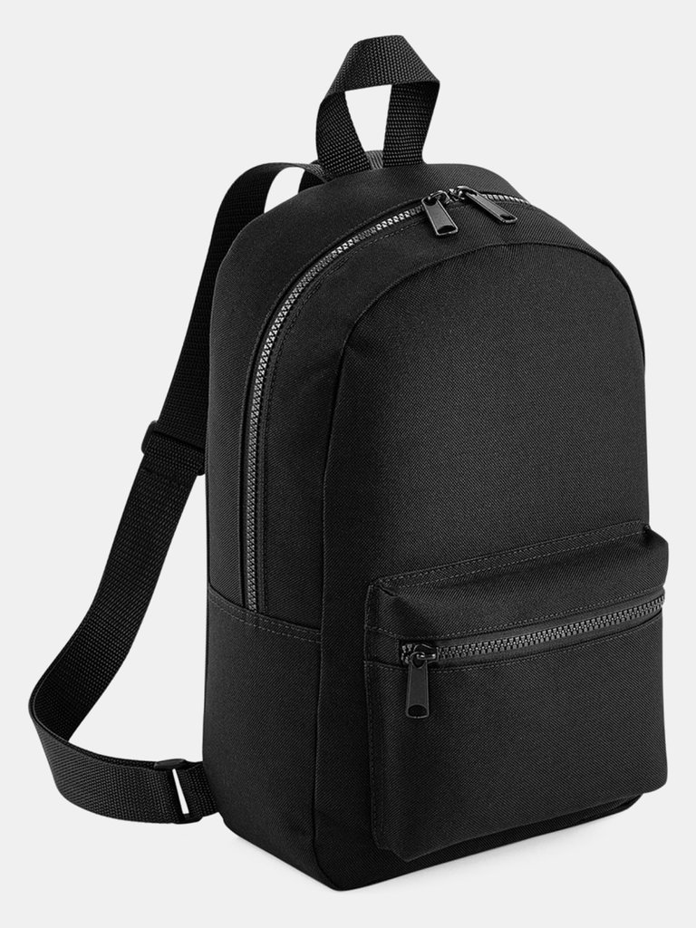 Bagbase Mini Essential Backpack/Rucksack Bag (Pack of 2) (Black) (One Size) (One Size) - Black