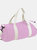 Bagbase Plain Varsity Barrel/Duffel Bag (5 Gallons) (Pack of 2) (CLassic Pink/White) (One Size) - CLassic Pink/White