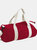 Bagbase Plain Varsity Barrel/Duffel Bag (5 Gallons) (Pack of 2) (Classic Red/Off White) (One Size)