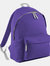 Junior Fashion Backpack / Rucksack - Purple/Light Grey - Purple/Light Grey