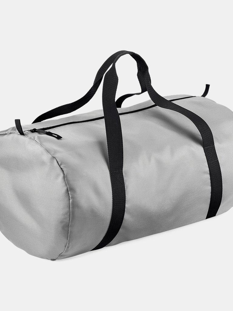 Packaway Barrel Bag/Duffel Water Resistant Travel Bag (8 Gallons) (Pack Of 2) - Silver/Black - Silver/Black