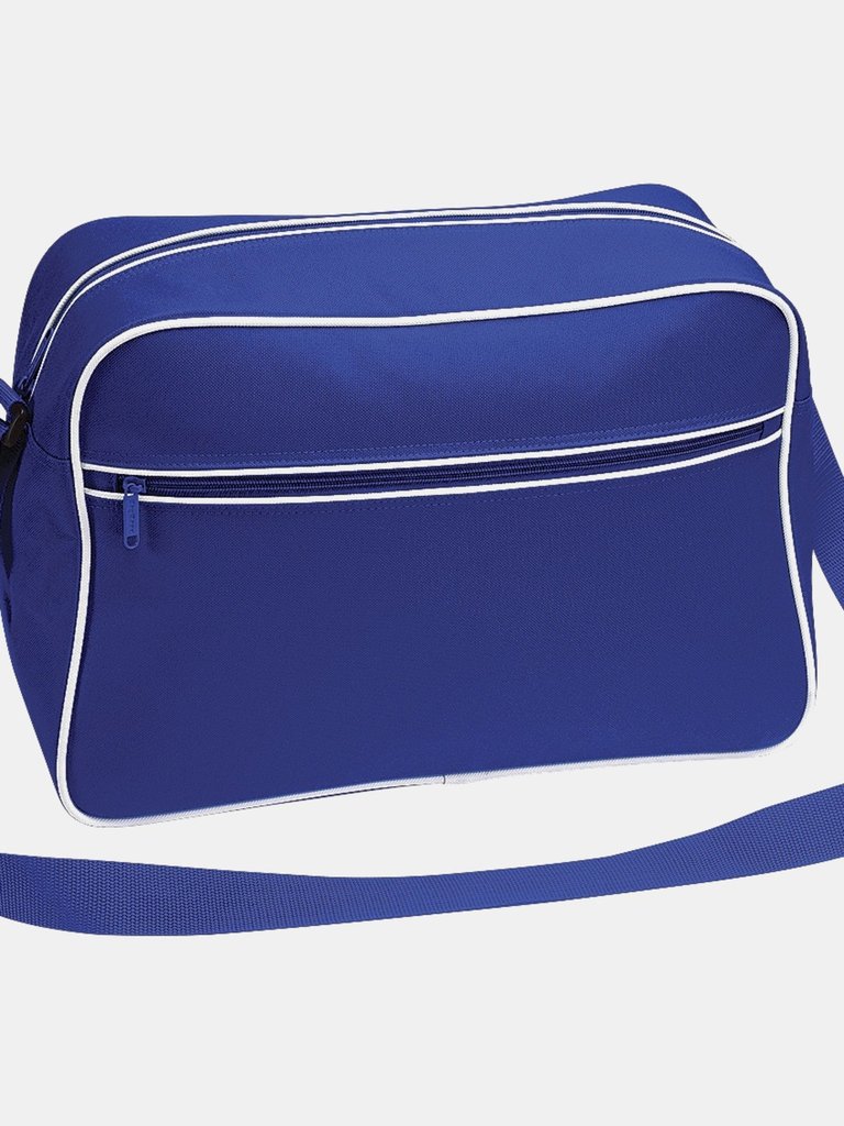 Retro Adjustable Shoulder Bag 18 Liters- Bright Royal/White - Bright Royal/White
