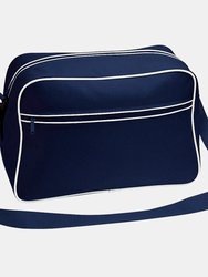 Retro Adjustable Shoulder Bag 18 Liters- French Navy/White - French Navy/White