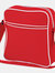 Retro Flight / Travel Bag 1.8 Gallons- Classic Red/White - Classic Red/White