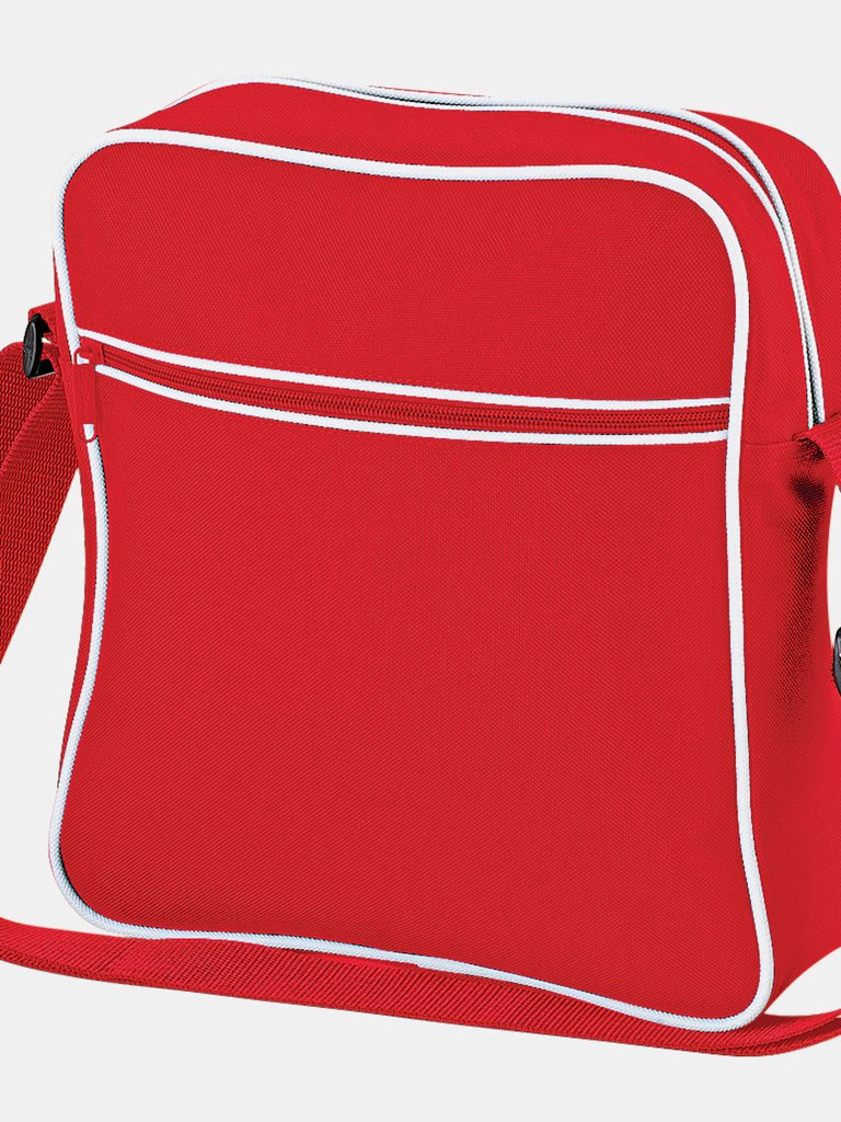 Retro Flight / Travel Bag 1.8 Gallons- Classic Red/White - Classic Red/White