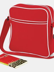 Retro Flight / Travel Bag 1.8 Gallons- Classic Red/White