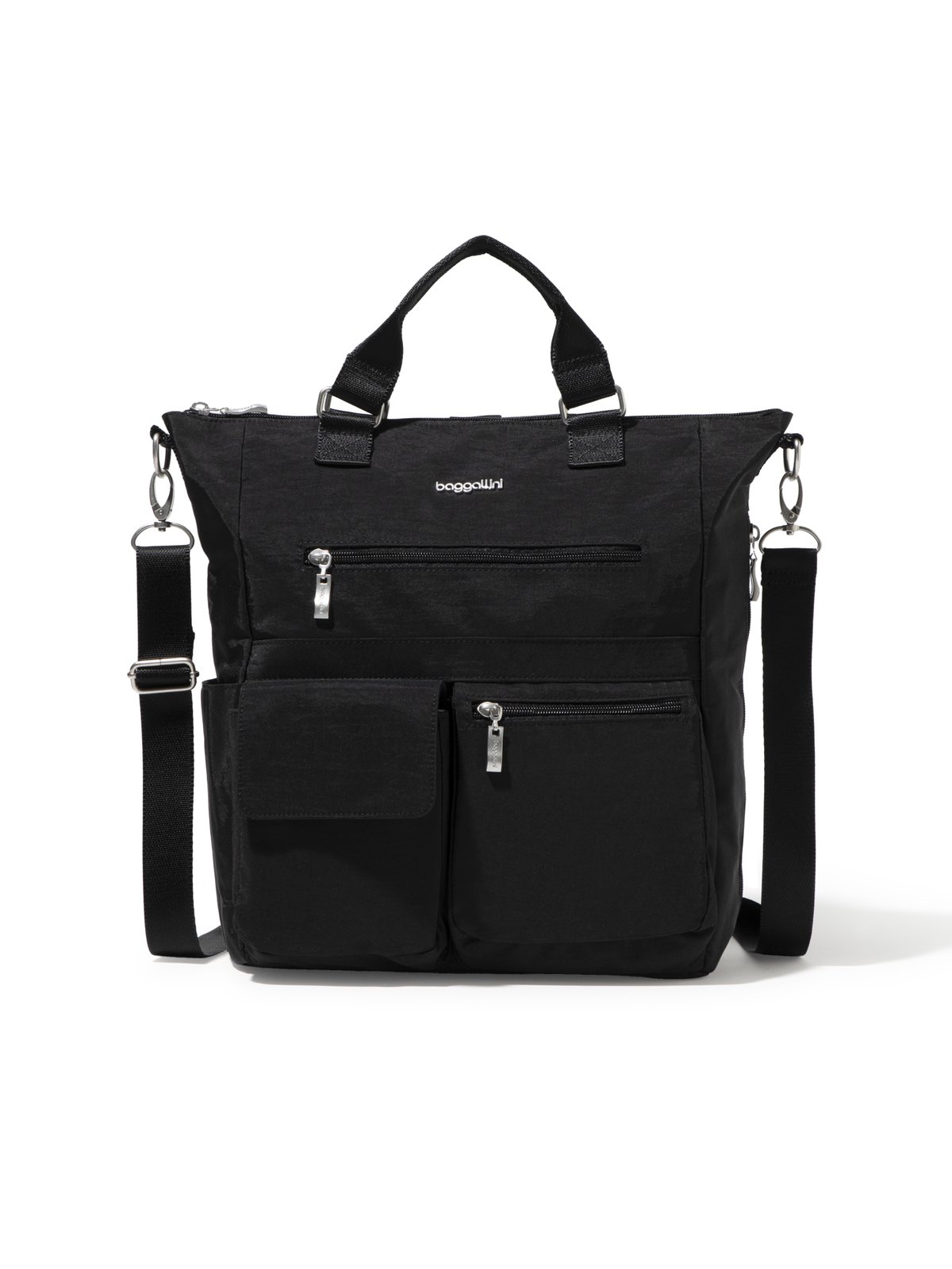 Baggallini Black Modern Everywhere 3 In 1 Convertible Backpack