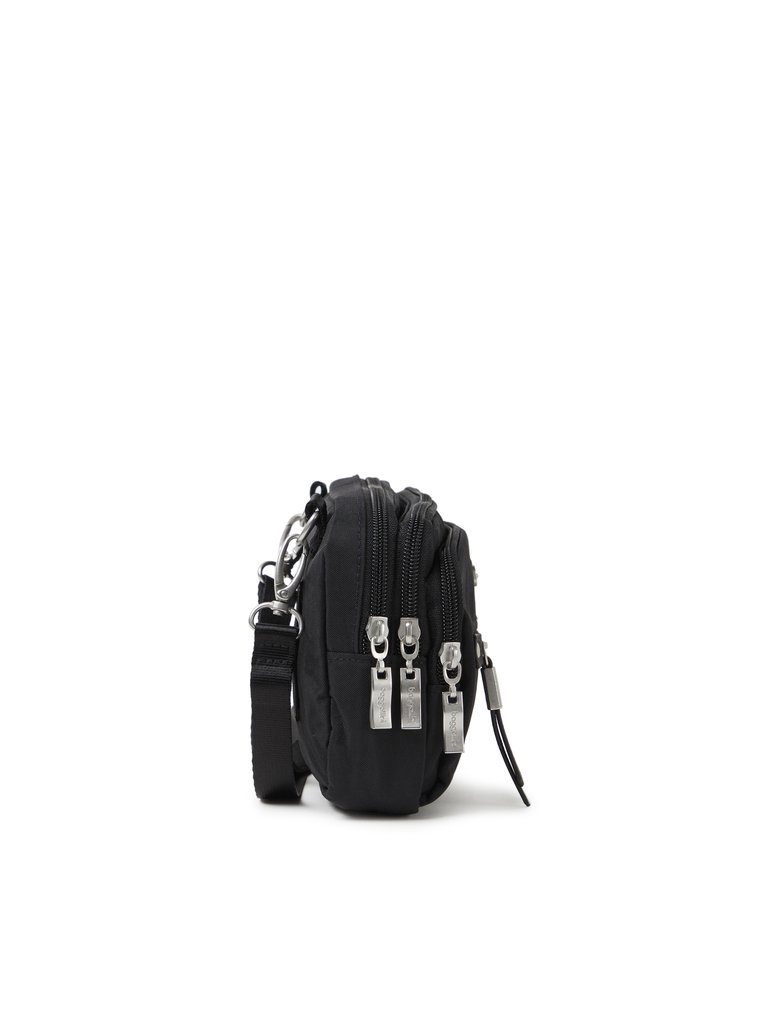 Baggallini Black Time Zone RFID Crossbody Bag Verishop