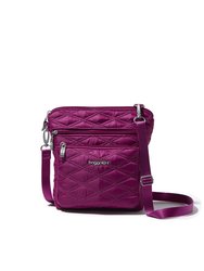 Women's Modern Pocket Crossbody Bag - Orchid Quilt