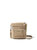 Women's Modern Pocket Crossbody Bag - Taupe Faux Shearling