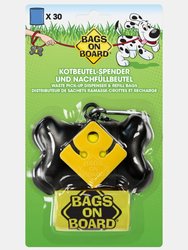 Bags On Board Bone Dispenser (30 Bags) (Black) (One Size)