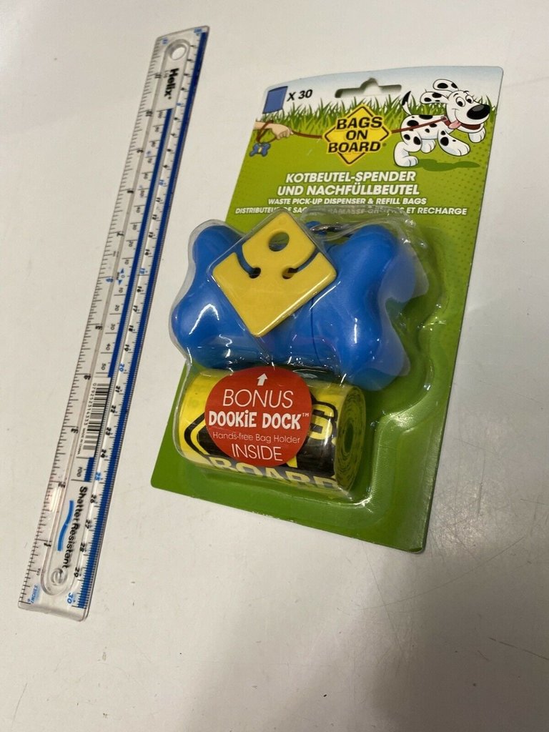 Bags On Board Bone Dog Poop Bag Dispenser (Blue) (One Size)