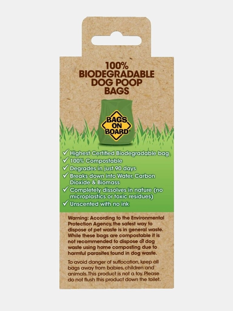 Bags On Board Dog Poop Bags (Pack of 60) (Multicolored) (One Size)