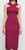 Edith Sculpted Cold Shoulder Ribbed Knit Dress In Ruby - Ruby