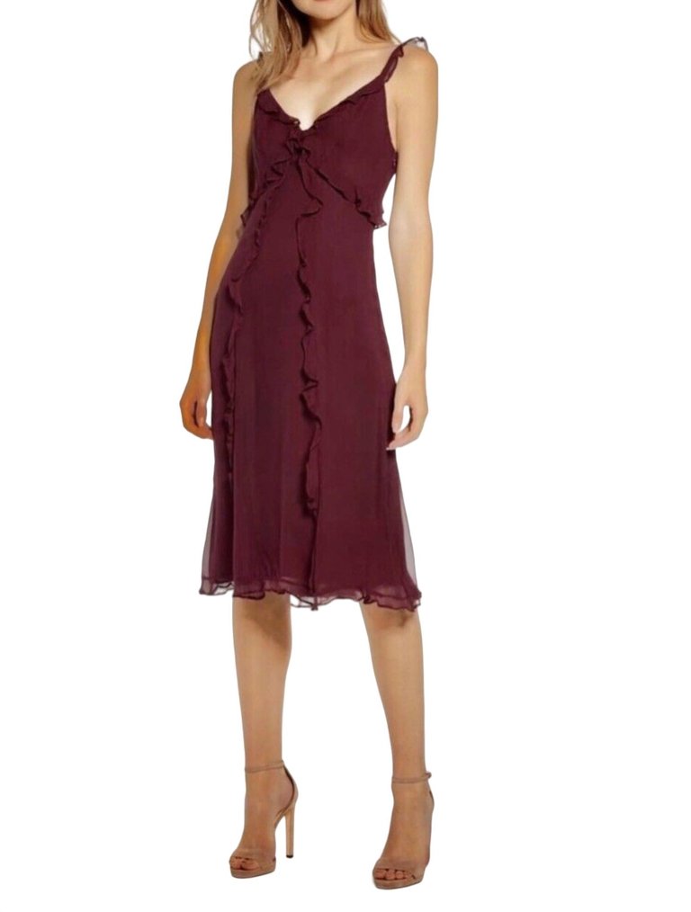 Lizette Dress In Fig - Fig