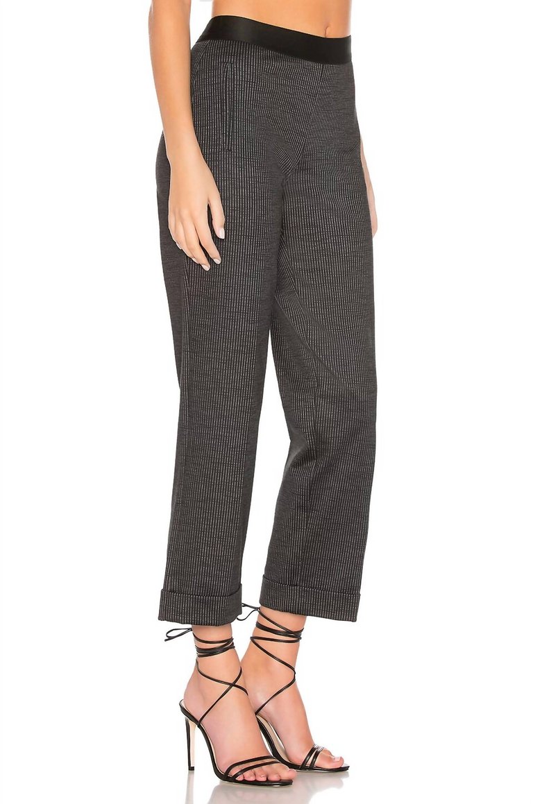 Rasputin Cropped Pant In Black & Anthracite