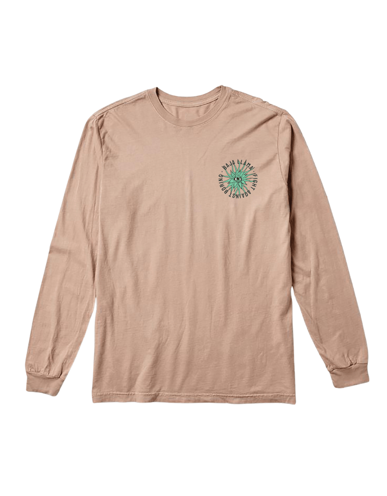 Eye See A Succulent - Champagne  Šalta Long Sleeve Graphic T-shirt - Brown