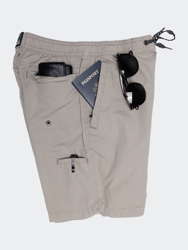 Vagabond 18" Stretch Cotton Ripstop Adventure Shorts - Khaki