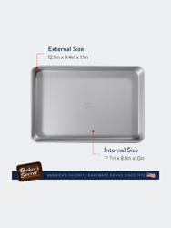 Baker's Secret Nonstick Cookie Sheet 15" x 9.5", Aluminized Steel, Superb Collection