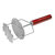 Baker's Secret Stainless Steel Heat-resistant Potato Masher 9.8"x4.1" Red - Red