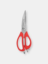 Baker's Secret Stainless Steel Kitchen Scissors 8.5" - Red
