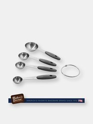Baker's Secret Stainless Steel Stackable Measuring Spoons 2.56"x1.85"x2.36"