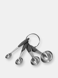 Baker's Secret Stainless Steel Stackable Measuring Spoons 2.56"x1.85"x2.36" - Silver
