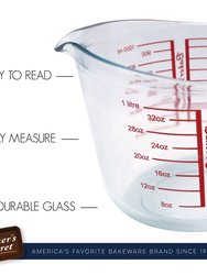 Glass Durable 1000ml Measuring Cup