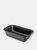 Loaf Pan 11" x 6" for Baking Bread, Nonstick Carbon Steel Rectangular Pan, Essentials Collection - Black