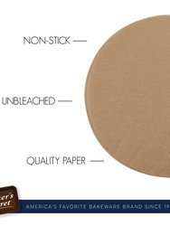 Paper Microwave Safe Unbleached Parchment Paper Sheets 8" Round