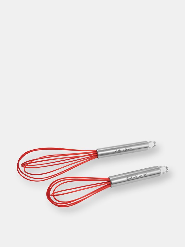 Set of 2 Whisk Heat Resistant 8" 10"