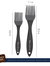 Silicone Dishwasher Safe Set of 2 Brush 4.13"x0.59"x9.65"