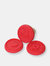 Silicone Non-toxic Set of 3 Decorating Stamper 2.48"x2.44"x4.13" - Red