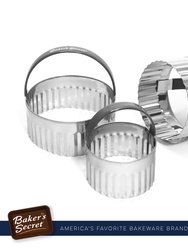 Stainless Steel Dishwasher Safe Set of 3 Cookie Cutter Set