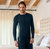 Sleep Long Sleeve Top Men Nattwell™ Sleep Tech - Midnight Blue I Still Blue