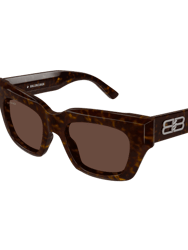 BB Squared Feminine Shape Sunglasses - Havana Brown