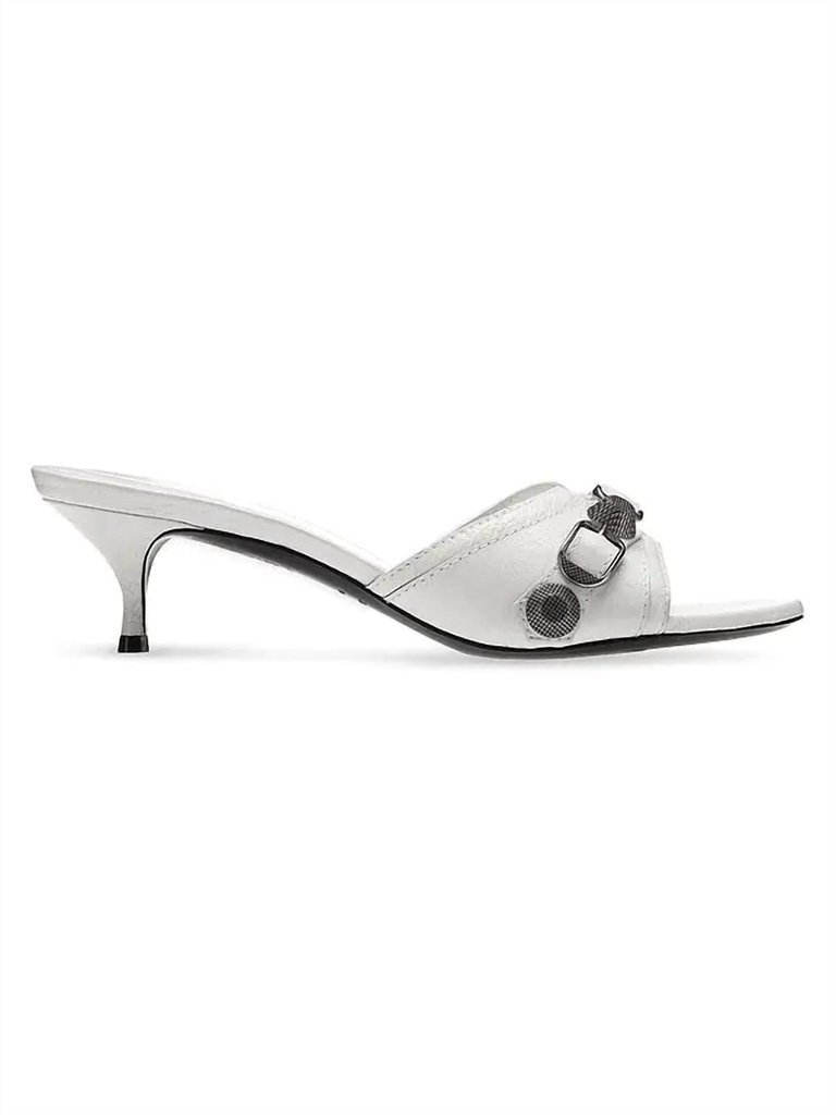 Cagole Flat Sandal In White