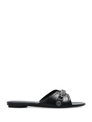 Cagole Sandal Flat In Black - Black