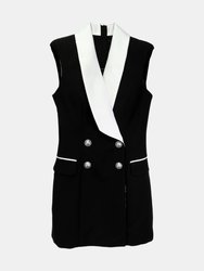 Balmain Paris Women's Eab Noir Robe Dress - Eab Noir