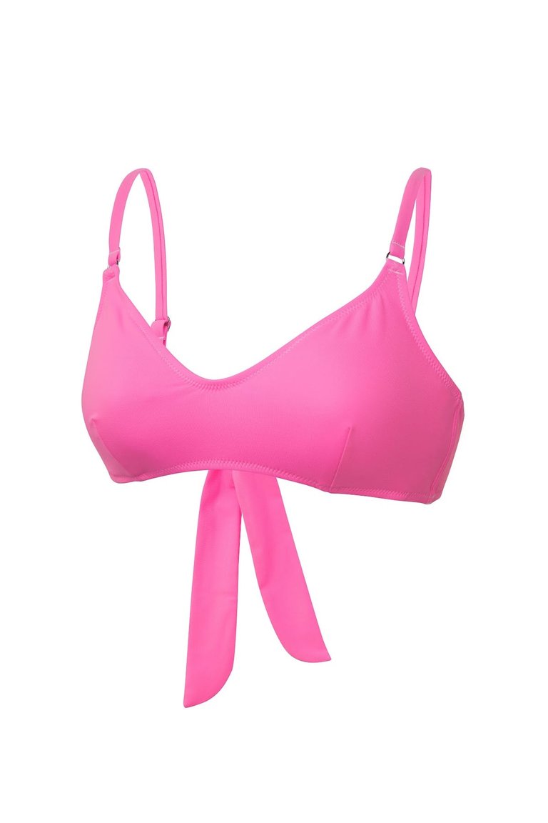 Hali Bralette Bikini Top - Flamingo Pink - Flamingo Pink
