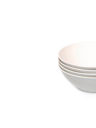 4-Piece Blate Salad Bowl Set (8-inch) - Dove