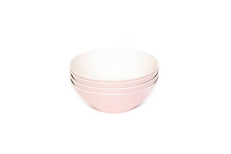 4-Piece Blate Salad Bowl Set (8-inch) - Peony