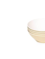 4-Piece Blate Salad Bowl Set (8-inch) - Chamomile
