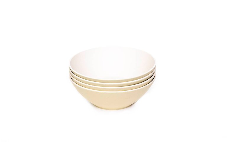 4-Piece Blate Salad Bowl Set (8-inch) - Chamomile