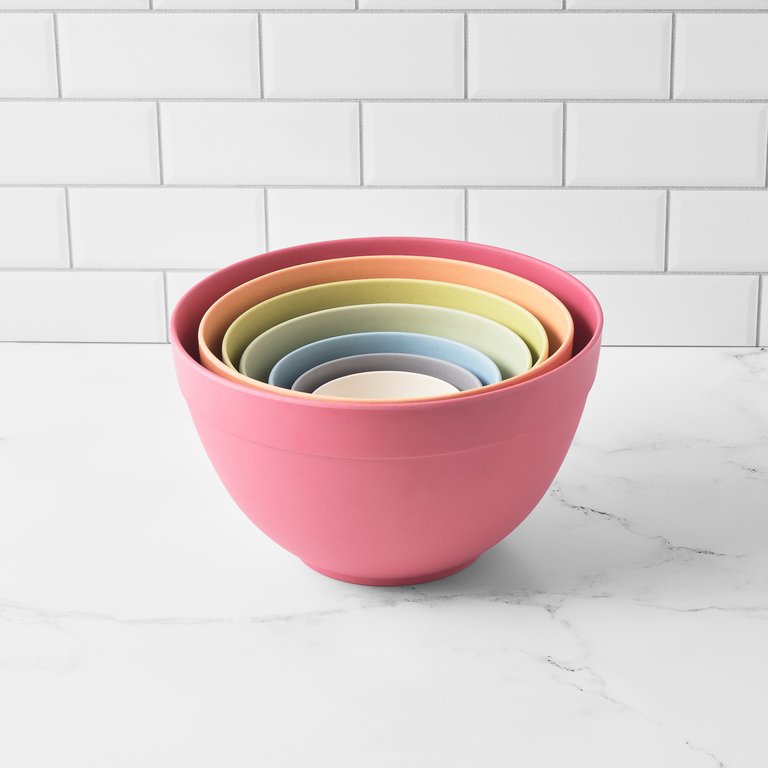 7-Piece Nesting Bowls - Pastel