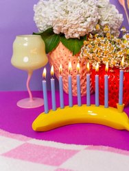 The Banana Menorah Candle Holder