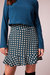 Colette Teal Diamond Mini Skirt