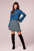 Colette Teal Diamond Mini Skirt